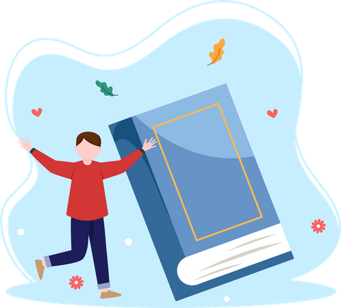 Lector de libros  Ilustración