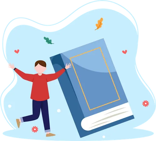 Lector de libros  Ilustración
