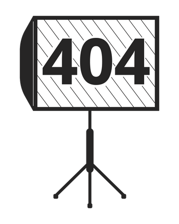 LED panel show error 404  Illustration
