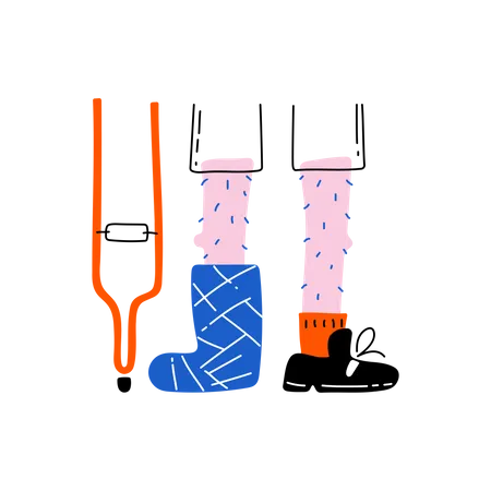 Leg fracture  Illustration