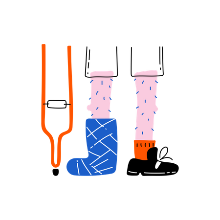 Leg fracture  Illustration