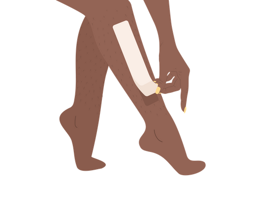 Leg Hair removal  イラスト