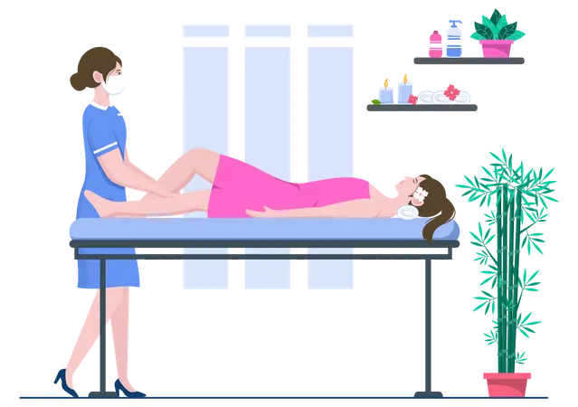 Leg Massage  Illustration