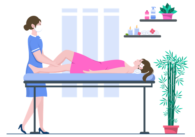 Leg Massage  Illustration