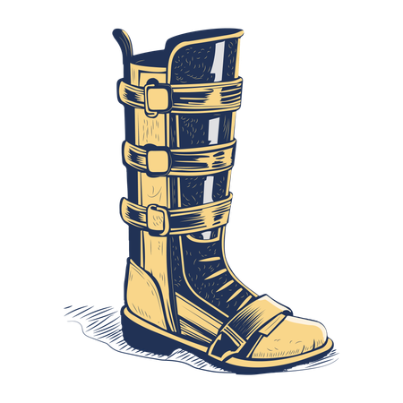 Leg Splint  Illustration