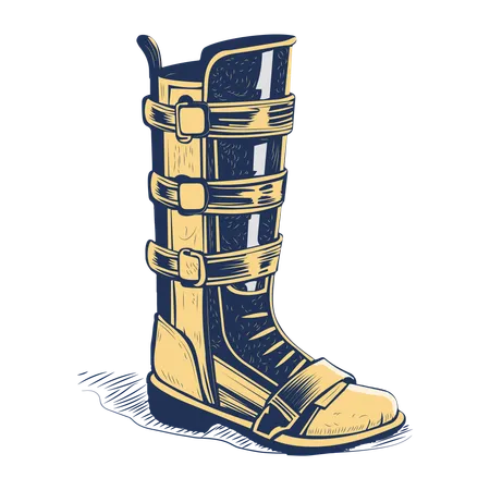 Leg Splint  Illustration