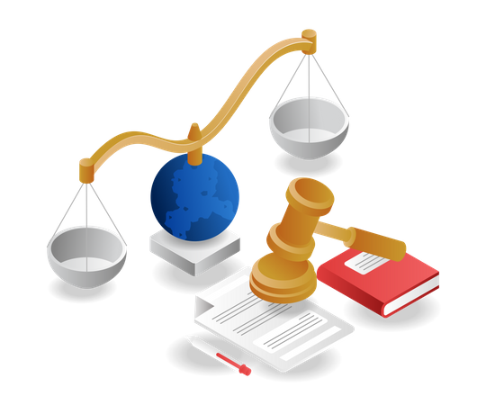 Legal business management  Illustration