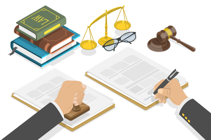 Legal Documentation Illustration