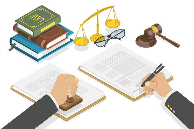 Legal Documentation  Illustration