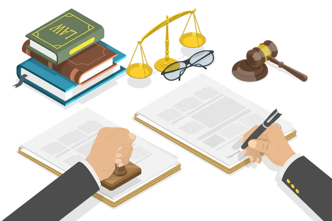 Legal Documentation  Illustration