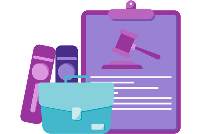 Legal documents  Illustration