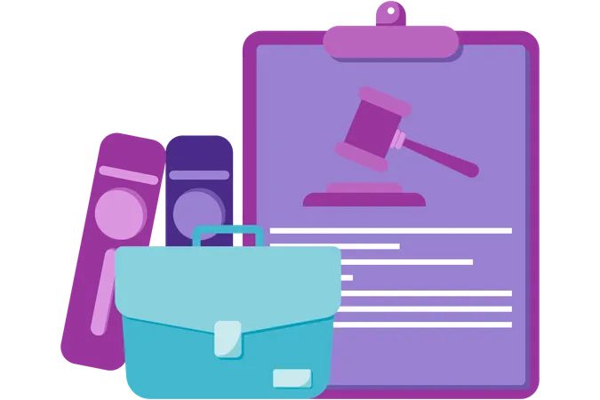 Legal documents  Illustration