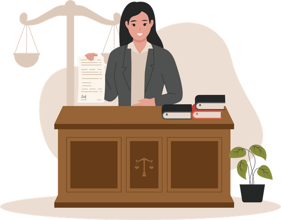Legal law justice service  Illustration