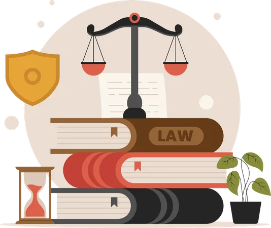 Legal law service  Illustration