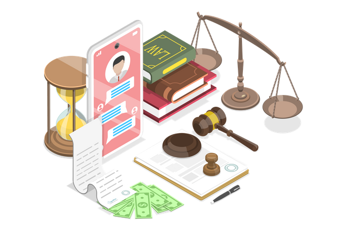 Legal Online Services Illustration