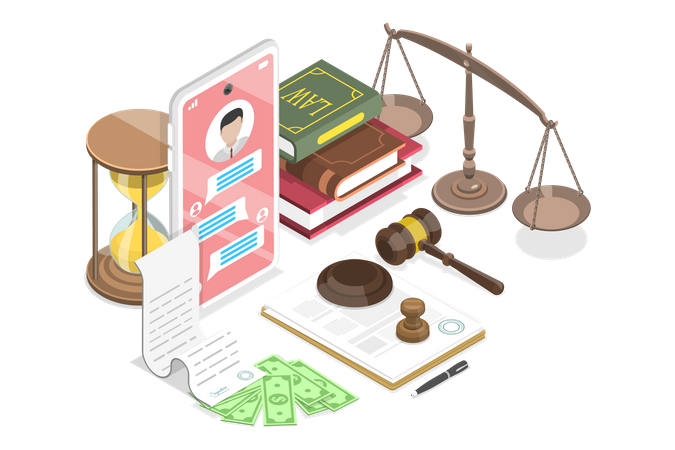 Legal Online Services  Illustration