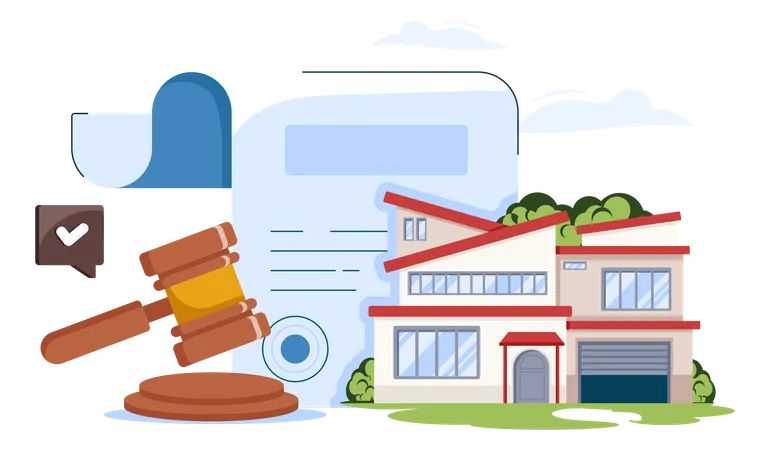 Legal Property  Illustration