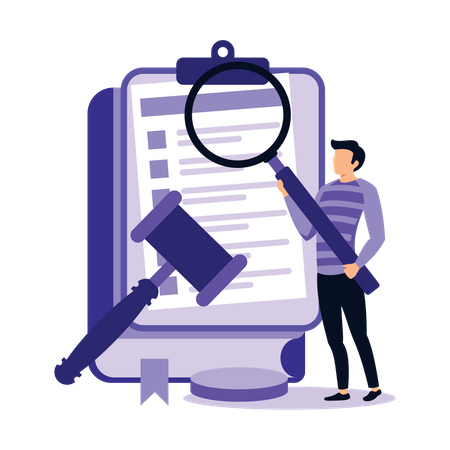 Legal research  Illustration
