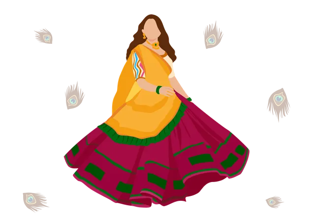 Lehenga Choli  Illustration