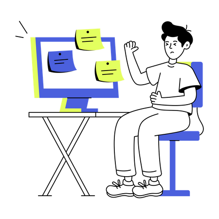 Lembrete de reunião  Ilustração