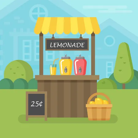 Lemonade stand  Illustration