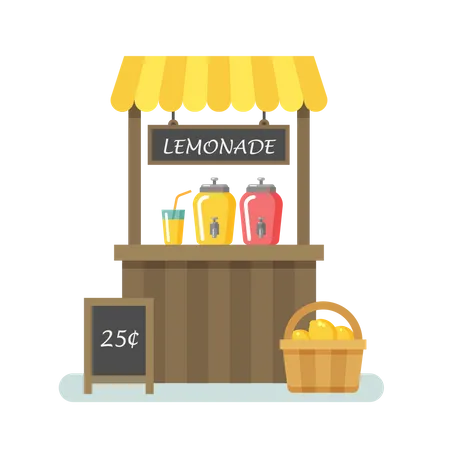 Lemonade stand  Illustration