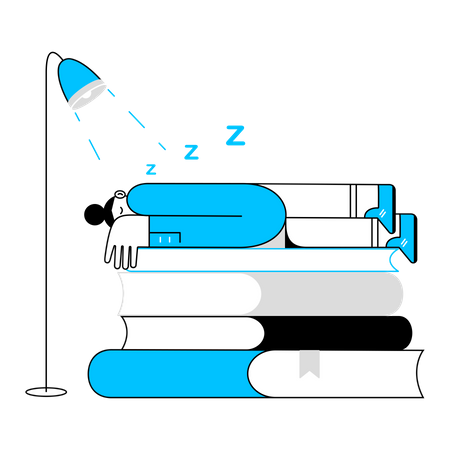 Lendo um livro  Ilustração