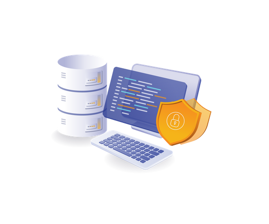 Lenguaje de programación para la seguridad de bases de datos.  Ilustración