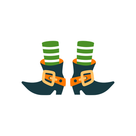 Leprechaun feet  Illustration