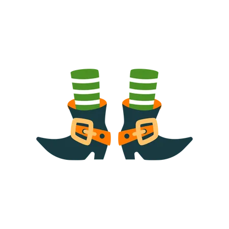 Leprechaun feet  Illustration