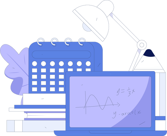 Mathe lernen  Illustration