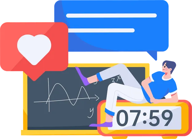 Mathe lernen  Illustration