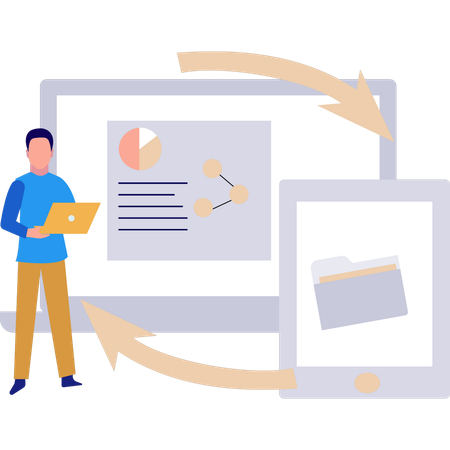 Les données d'analyse sont converties  Illustration