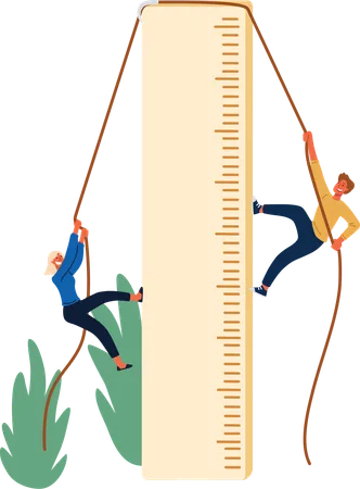 Les salariés mesurent leurs compétences  Illustration