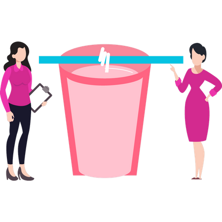 Les filles teignent des vêtements  Illustration