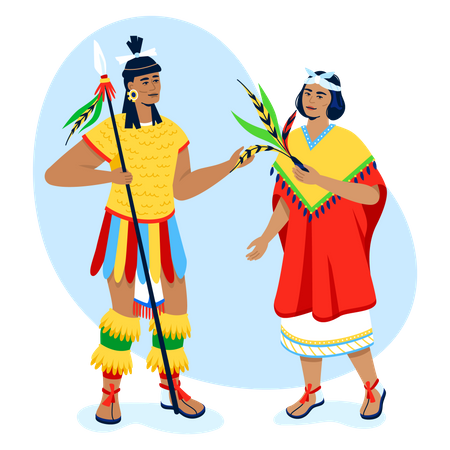 Les gens de la tribu  Illustration