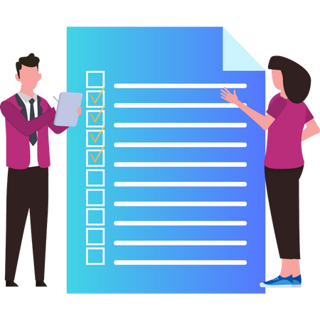 Les gens remplissent le formulaire de commentaires  Illustration