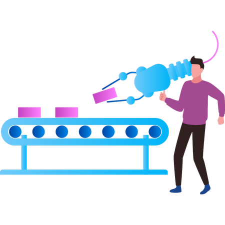 Les machines fonctionnent  Illustration