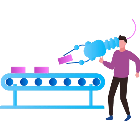 Les machines fonctionnent  Illustration