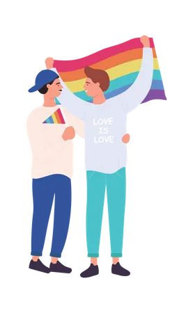 Lesbian Couple  Illustration