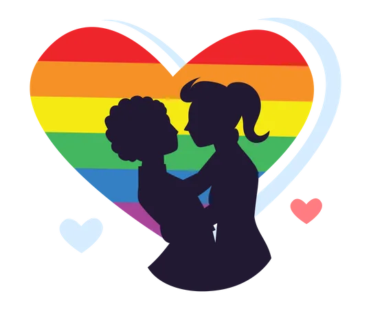 Lesbian couple  Illustration