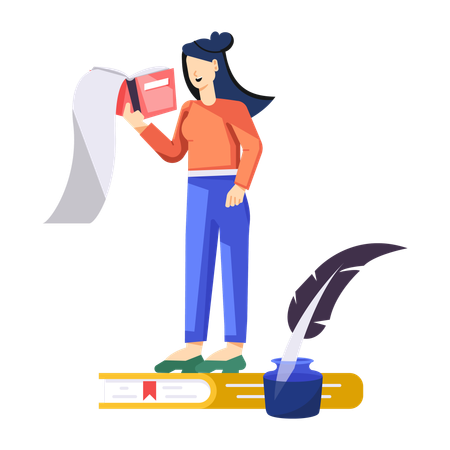 Leseliste für Mädchen  Illustration