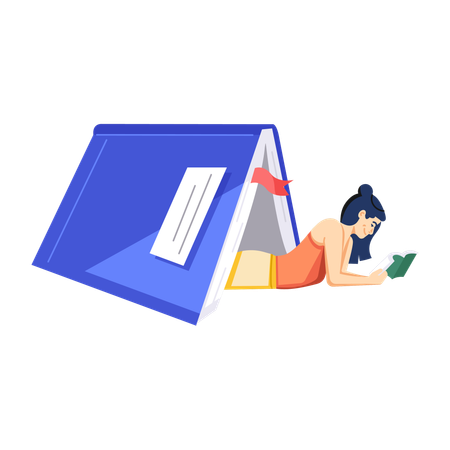 Lesezelt  Illustration