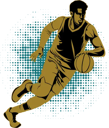 Let's Play Basketball  Illustration