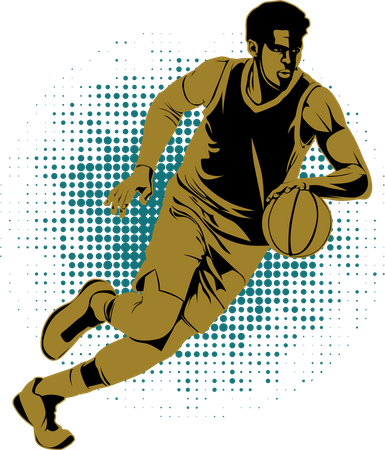 Let's Play Basketball  Illustration