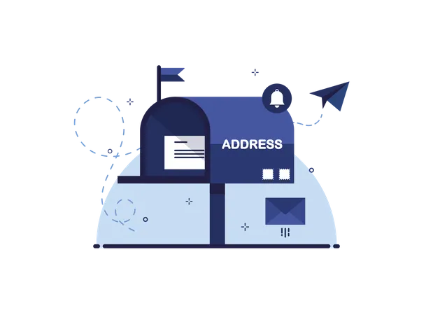 Letter in Mail Box  Illustration