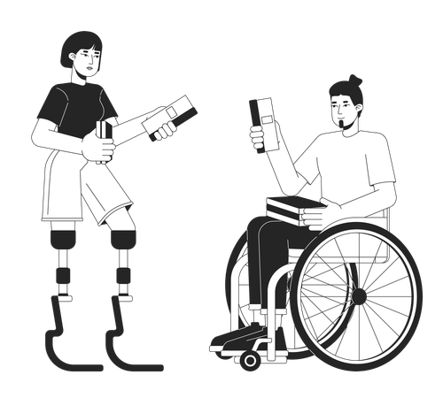 Lettori disabili  Illustration