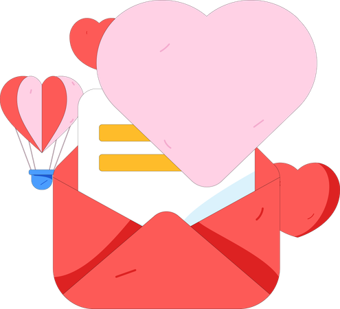 Lettre d'amour  Illustration