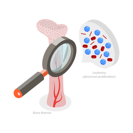 Leukemia Disease  Illustration