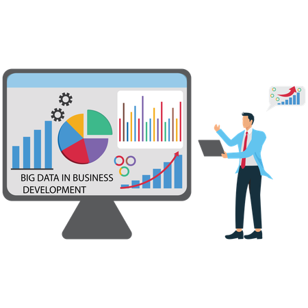 Leveraging Big Data for Business Growth  Illustration